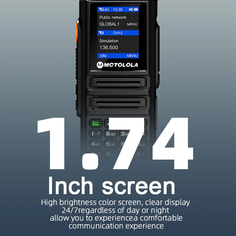 MOTOLOLA ZELLO Android 2G 4G network radio long range analog VHF/UHF two mode radios walkie talkie compatible ptt-poc global app