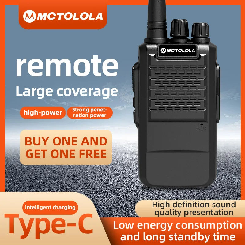 MOTOLOLA walkie talkie CB wireless outdoor high-power handheld two-way UHF400-470 standby for 22 days, original genuine 10KM