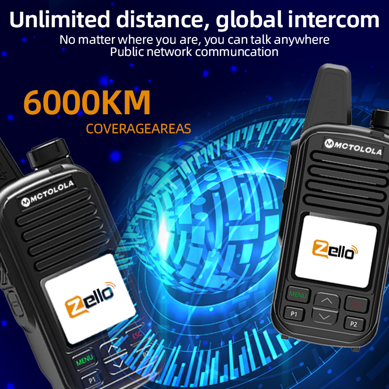 MCTOLOLA for Zello Poc Radio 4g Network 5000km Global Walkie Talkie Long Range Public Network Two Way Radio Mobile Radio