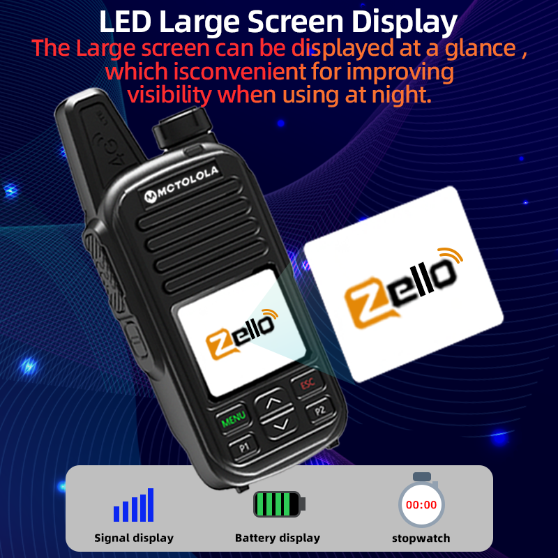 MCTOLOLA for Zello Poc Radio 4g Network 5000km Global Walkie Talkie Long Range Public Network Two Way Radio Mobile Radio