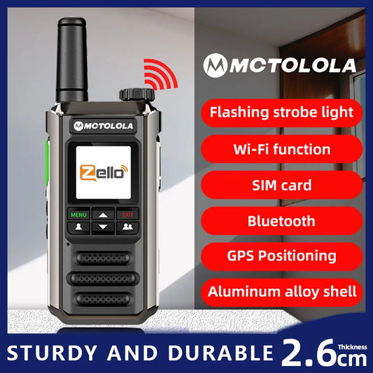 Zello walkie talkie 4g 3g 2g android cartão sim wifi rede celular rádio de longo alcance 100 milhas profissional poc walkie talkie